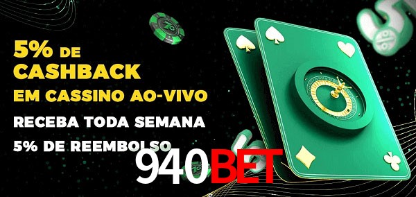 Promoções do cassino ao Vivo 940bet